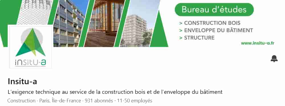 Bannière LinkedIn Insitu-A dans la filière forêt-bois